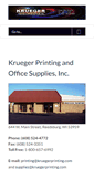 Mobile Screenshot of kruegerprinting.com